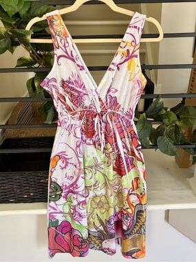 Tattoo Tattoo by Free Spirit Rose Graphic Mini Dress Size M
